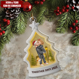 Custom Acrylic Ornament - Anniversary Christmas Wedding Gifts For Husband And Wife, Him And Her - Love At Every Season