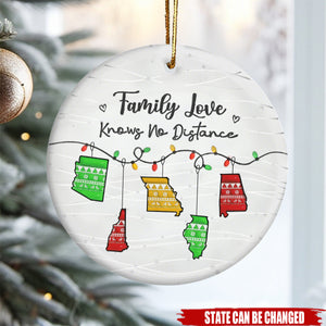 Together Forever, Never Truly Apart - Family Personalized Ornament- Christmas Gift For Family Members