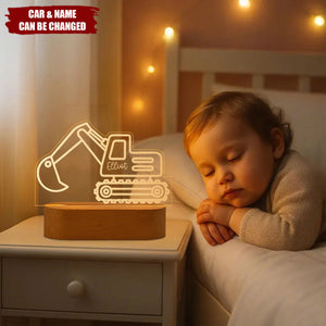 Personalised Tractor Night Light,Nursery Decor,Kids Gift,Easter Gifts for Boy