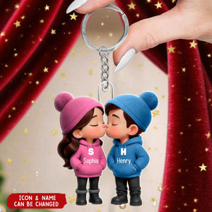 Christmas Gift For Him For Her - Personalized Acrylic Keychain