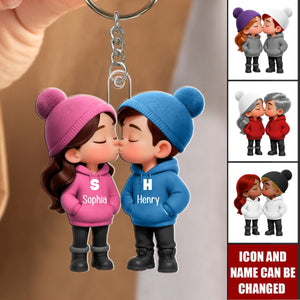 Christmas Gift For Him For Her - Personalized Acrylic Keychain