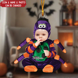 Funny Halloween Custom Face For Kids - Personalized Acrylic Photo Ornament