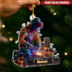Proud Welder - Personalized Welder Ornament