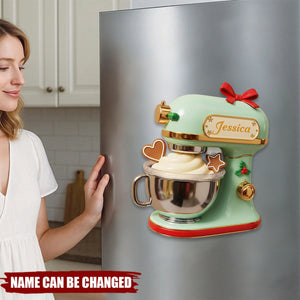 Baking Christmas Shape Fridge Magnet - Personalized Gifts For Baking Lovers