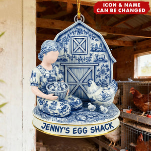 Chicken Farm Acrylic Ornament - Personalized Gifts For Farmers