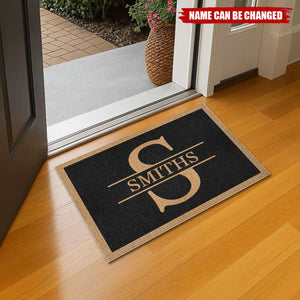 Monogram Family Name - Personalized Doormat