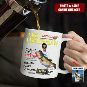 Fisherman Of The Year! - Personalized Mug