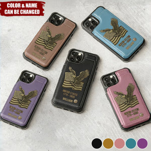 United State 250th Anniversary - Personalized Leather Wallet Phone Case