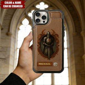 Knight Of God - Personalized Christian Wallet Phone Case
