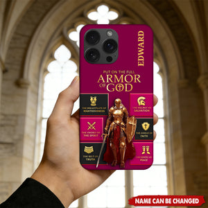 Put On The Full Armor Of God - Personalized Phone Case
