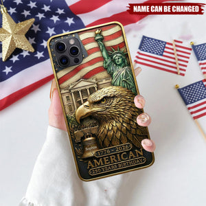 America 250th Anniversary Phone Case - Personalized Gifts