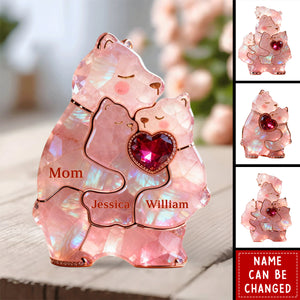 Mom Warmest Hug Acrylic Plaque, Personalized Gifts For Mom