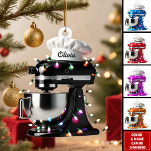 Custom Name Kitchen Aid Personalized Mixer Christmas Ornament - Gift for Bakers & Chefs