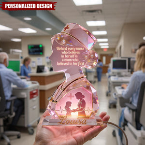 Personalized Nurse Mom Acrylic Light Box - Nurse Gift For Women, Mother's Day Gift