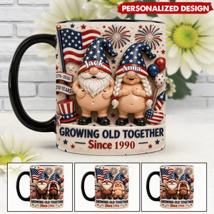 Growing Old Together - Personalized Coffee Mug, Gifts For Couple