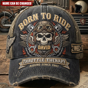 Vintage Rider Skull Classic Cap - Personalized Gifts