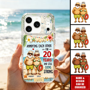 Annoying Each Other And Still Going Strong, Clear Phone Case, Couple Gift