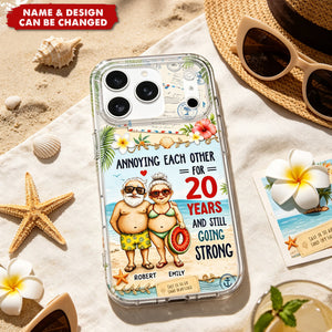 Annoying Each Other And Still Going Strong, Clear Phone Case, Couple Gift