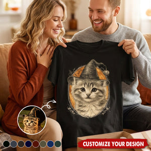 Your Pet As A Halloween Witch – Personalized T-Shirt