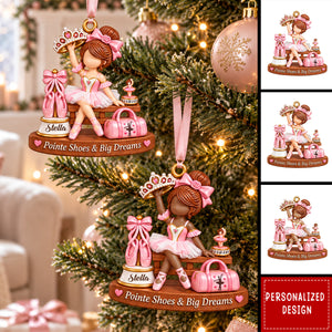 Personalized Acrylic Ballet Ornament, Gift For Ballet Lovers