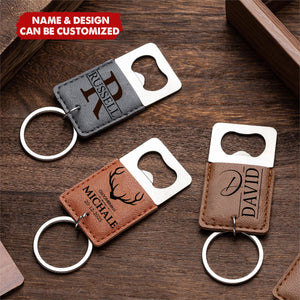 Personalized Bottle Opener Keychain with Custom Engraving, Gift for Him Boyfriend Gift