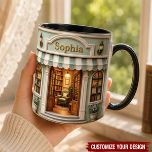 Custom Bookstore Coffee Mug, Cozy Gift for Book Lovers, Reading Lover Birthday Present