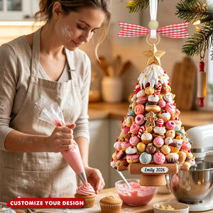 Personalized Cookie Cupcake Acrylic Christmas Ornament, Gift for Bakers & Sweet Lovers
