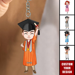 Graduation Personalized Acrylic Keychain, Gift For Friends