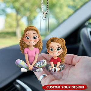 Personalized Gift For A Bond Between Grandma & Granddaughter Ornament