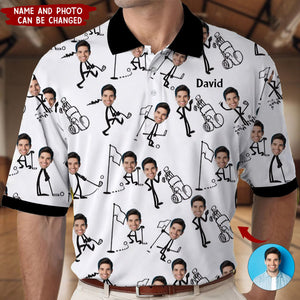 Gift For Golf Dad, Uncle, Husband... - Personalized Golf Polo Shirt