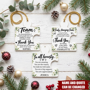 Thank You Coworkers Employee Appreciation Gift Bulk - Personalized Ornament