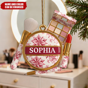 Makeup Kit Christmas Ornament - Personalized Gifts For Makeup Lovers