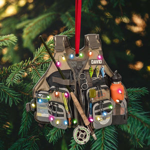 Fishing Vest - Christmas Ornament