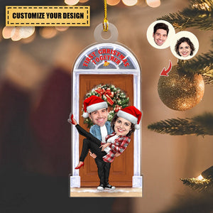 Transparent Ornament - Christmas Front Door - Merry Christmas 2024 - Custom from Photo