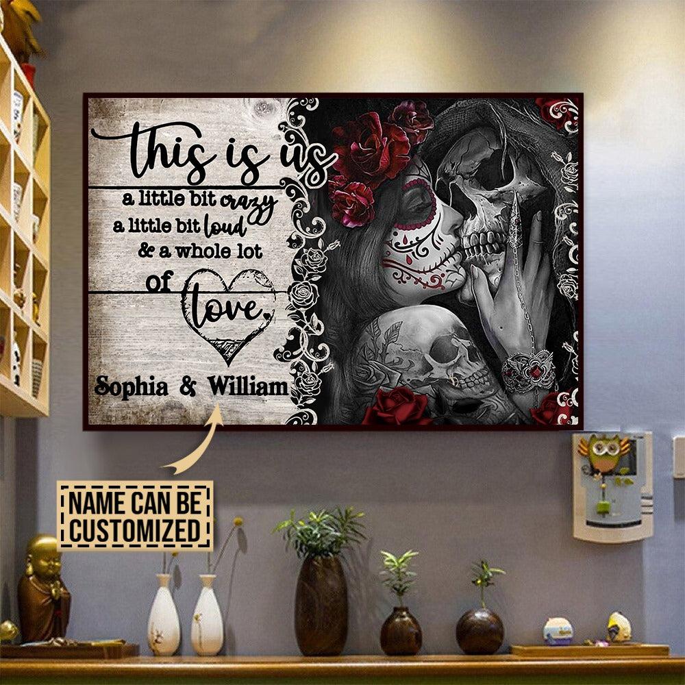This Is Us a Little Bit Crazy - Personalized Horizontal Poster