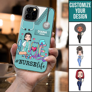 Love Nurse Life - Personalized Clear Phone Case