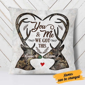 Personalized Deer Couple Pillow DB41 26O23