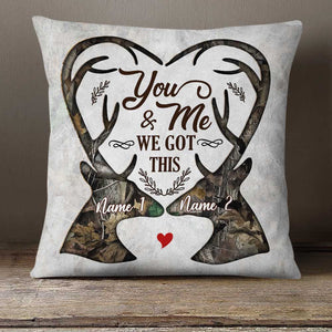 Personalized Deer Couple Pillow DB41 26O23