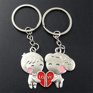 Couple Keychain Charms Love Key Ring