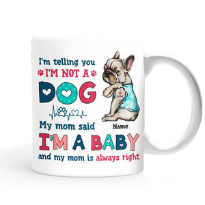 Personalized Dog Mom Baby