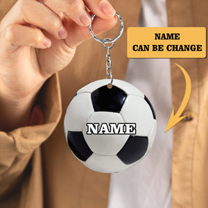 BALL KEYCHAIN, CUSTOM SHAPED FLAT KEYCHAIN, GIFT FOR BALL LOVERS