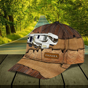Camping Wooden Personalized Cap - CP113PS08