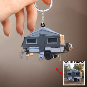 Personalized Camping Rvs Keychain - Custom Your Photo Keychain