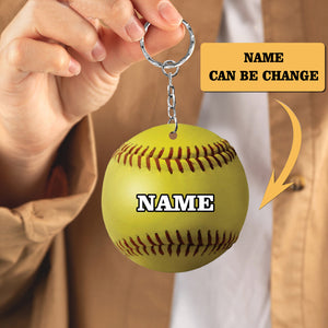 BALL KEYCHAIN, CUSTOM SHAPED FLAT KEYCHAIN, GIFT FOR BALL LOVERS