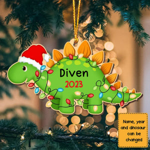 Grandson Son Granddaughter Daughter Dinosaur Christmas Ornament