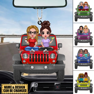 Personalized Journey Girls Acrylic Ornament For Off-road Bestie Car Lover