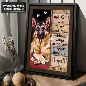 Pretty pet drawing, White butterfly, I will send them without wings - PERSONALIZED CUSTOM POSTER