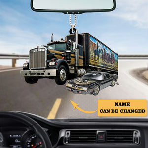 Personalized Trucker And Car Ornament