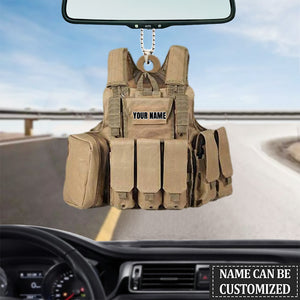 PERSONALIZED ARMY EQUIPMENT ORNAMENT, CUSTOM EQUIPMENT FLAT ACRYLIC ORNAMENT