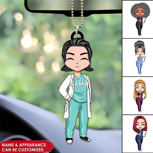 Personalized Car Acrylic Ornament - Birthday Gift For Doctor, Nurse